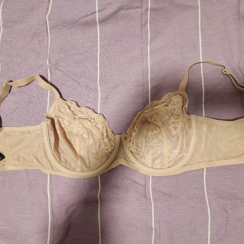 Understance Yara FlexWire Unpadded Demi Lift Bra Champagne 34H - Picture 4 of 5